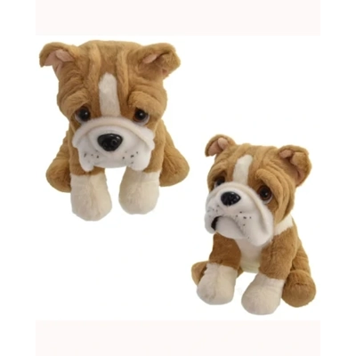 Plush Sitting Bull Dog Soft Toy