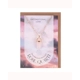 Rose Quartz Crystal Necklace Greeting Card