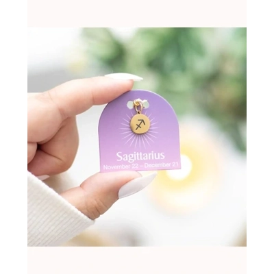 Sagittarius Gold Tone Zodiac Sign Charm Sagittarius Gold Tone Zodiac Sign Charm