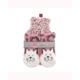 Sherpa Hot Water Bottle & Cat Slipper Socks Set