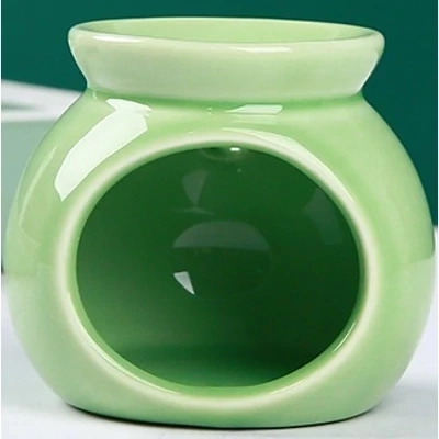 Small Cute Ceramic Tealight Burner for Essential Oil n Wax Melt – Green Small Cute Ceramic Tealight Burner for Essential Oil n Wax Melt – Green
