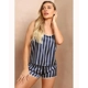 Stripe Satin Cami PJ Set