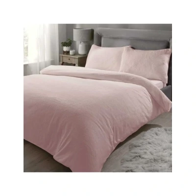 Teddy Fleece Duvet Set - Pink (King Size) Teddy Fleece Duvet Set - Pink (King Size)