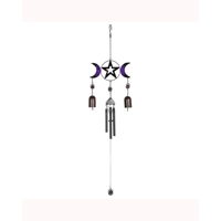 Triple Moon Windchime with Bells