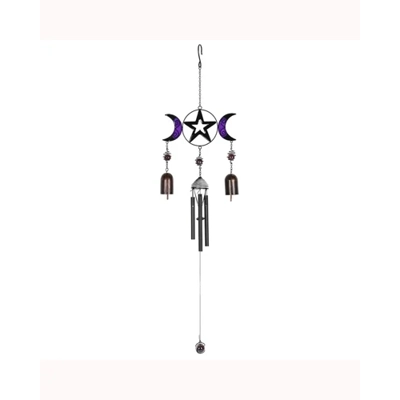 Triple Moon Windchime with Bells