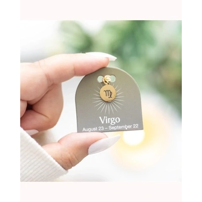 Virgo Gold Tone Zodiac Sign Charm Virgo Gold Tone Zodiac Sign Charm