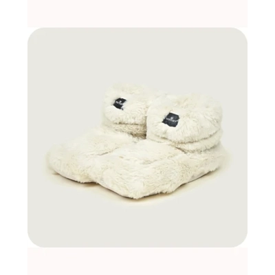 Warmies Almond Luxury Fur Microwavable Boots
