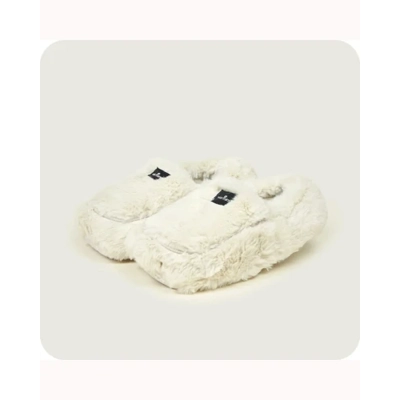 Warmies Almond Luxury Fur Microwavable Slippers