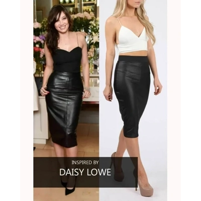 Wetlook Pencil Skirt Wetlook Pencil Skirt