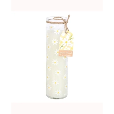 White Daisy Tube Candle White Daisy Tube Candle