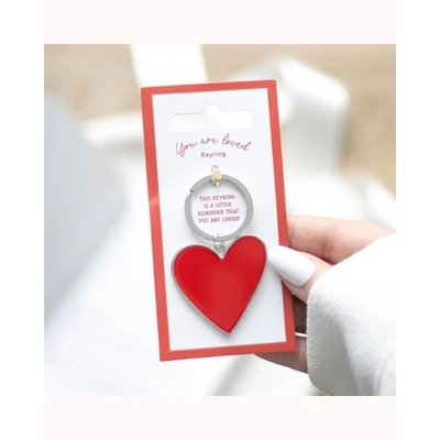 You Are Loved Heart Keyring You Are Loved Heart Keyring