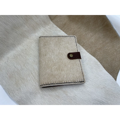 Natural Cowhide Passport Wallet