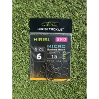 15x Carp Fishing Hooks Size 6 Micro Barb PTFE Coated High Carbon Steel X917