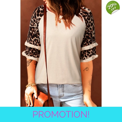 Apricot Ruffle Leopard