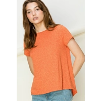 Short Sleeve Open Back Tee