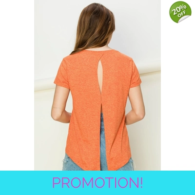 Short Sleeve Open Back Tee