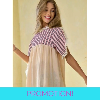 Embroidered Ruffled Round Neck Short Sleeve Top Embroidered Ruffled Round Neck Short Sleeve Top