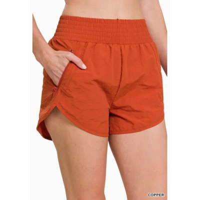 Copper Windbreaker Running Short