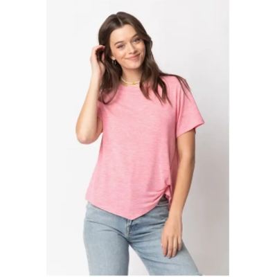 Twisted Hem Knit Top