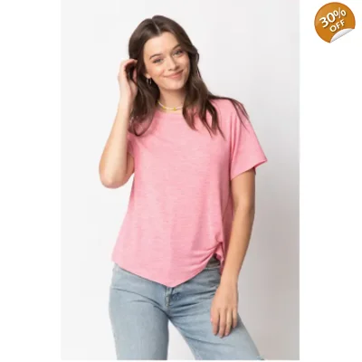 Twisted Hem Knit Top