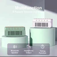 Calm & Clever™ White Noise Bluetooth Speaker – Tranquil Sound Companion (White & Green)