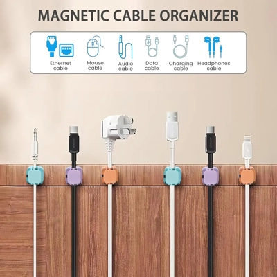 Magnetic cable organizer