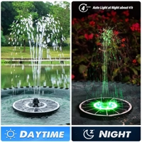 Solar fountain pump LED