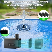 Solar fountain pump LED