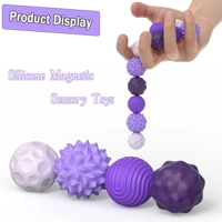 8pcs Anti-Anxiety silicone magnetic sensory fidget balls