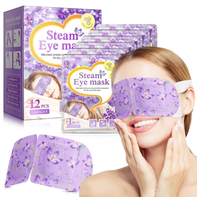 Lavender Steam Eye Mask (12 Pcs Box)