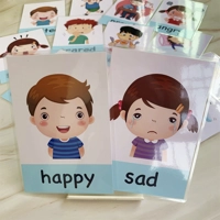 Emotion Flash Cards – 12 Laminated Cards for Emotional Learning (8x11cm)