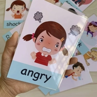 Emotion Flash Cards – 12 Laminated Cards for Emotional Learning (8x11cm)