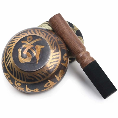 Tibetan Singing Bowl Set – Handcrafted for Meditation, Healing & Mindfulness