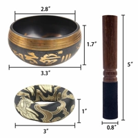 Tibetan Singing Bowl Set – Handcrafted for Meditation, Healing & Mindfulness