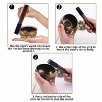 Tibetan Singing Bowl Set – Handcrafted for Meditation, Healing & Mindfulness