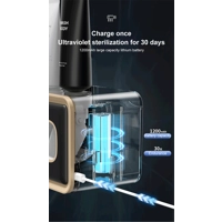 Smart Wall-Mounted Toothbrush Sterilizer & Dispenser Station