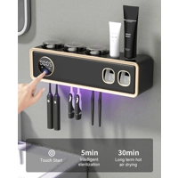 Smart Wall-Mounted Toothbrush Sterilizer & Dispenser Station
