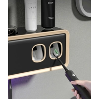 Smart Wall-Mounted Toothbrush Sterilizer & Dispenser Station