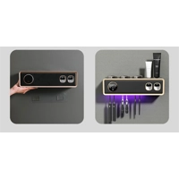 Smart Wall-Mounted Toothbrush Sterilizer & Dispenser Station