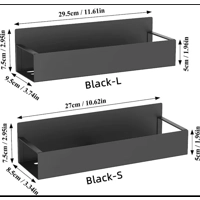 Magnetic Wall-Mounted Storage Rack – Sleek, Strong & Space-Saving (Small, Large, or Combo Set)