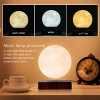 Levitating 3D Moon Lamp with Magnetic Base – Tranquility Redefined