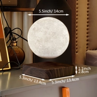 Levitating 3D Moon Lamp with Magnetic Base – Tranquility Redefined