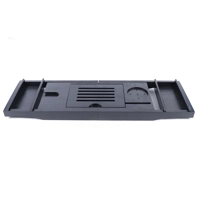 Luxury Expandable Bamboo Bathtub Tray – Adjustable Spa Caddy with Book & Wine Holder