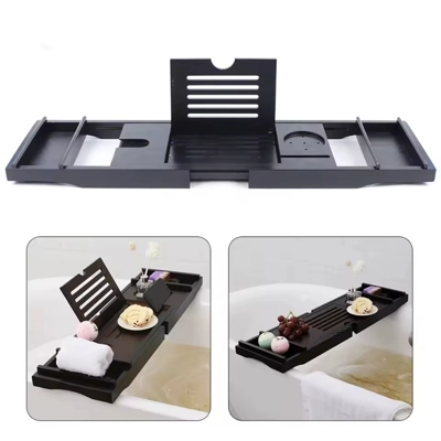 Luxury Expandable Bamboo Bathtub Tray β Adjustable Spa Cad.. Luxury Expandable Bamboo Bathtub Tray β Adjustable Spa Cad..