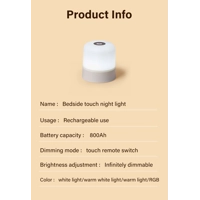 Touch LED Night Light – Soothing Glow for a Serene Space