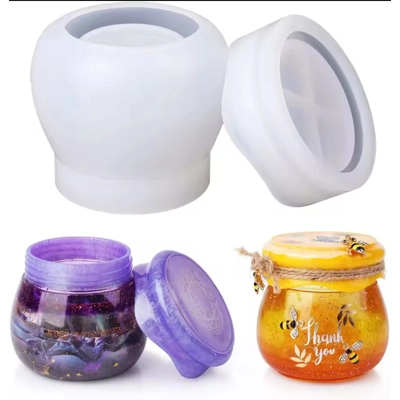 DIY Pudding Jar Silicone Mold with Lid – Create Your Own C.. DIY Pudding Jar Silicone Mold with Lid – Create Your Own C..