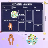My Daily Calendar Felt Board – Interactive Visual Learning Tool for Kids