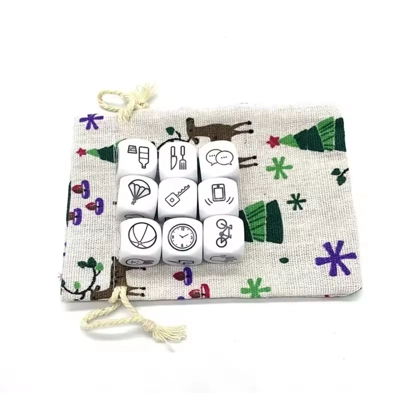 9-Piece Storytelling Dice Set with Drawstring Bag – Spark .. 9-Piece Storytelling Dice Set with Drawstring Bag – Spark ..
