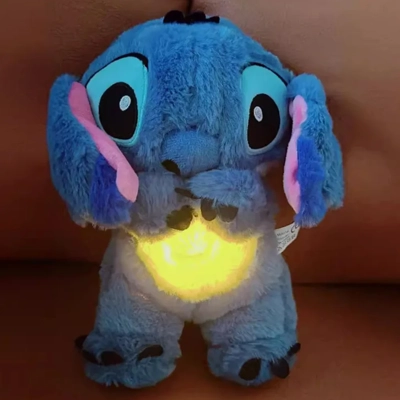 Kawaii Stitch Plush – Baby Sleep Companion with Light, Sou..