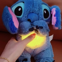 Kawaii Stitch Plush – Baby Sleep Companion with Light, Sound & Breathing Simulation